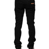 Dolce & Gabbana Black Cotton Skinny Men Denim Jeans