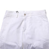 Dolce & Gabbana White Cotton Stretch Men Denim Bermuda Shorts