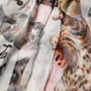Dolce & Gabbana Multicolor Animal Print Silk Ascot Maxi Dress