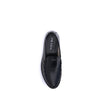 Prada Black Calf Leather Bos Taurus Slip-On Loafers