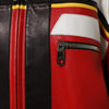 Dolce & Gabbana Multicolor Leather Biker Full Zip Coat Jacket