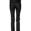 Dsquared² – Schwarze Skinny-Jeans aus verwaschener Baumwolle mit mittlerer Taille