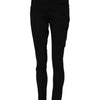 Dolce & Gabbana Black Cotton Skinny Mid Waisted Denim Jeans