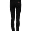 Dolce & Gabbana Black Cotton Skinny Mid Waisted Denim Jeans