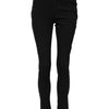 Dolce &amp; Gabbana – Schwarze Skinny-Jeans aus Baumwolle mit mittlerer Taille