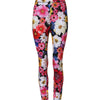 Dolce & Gabbana Multicolor Floral High Waist Leggings Pants