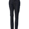 Dolce &amp; Gabbana Blue Queen Patch AUDREY Jeans mit mittlerer Taille