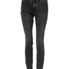 Dolce & Gabbana Gray Skinny Cotton Mid Waisted Denim Jeans