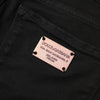 Dolce & Gabbana Black Cotton Skinny Mid Waisted Denim Jeans