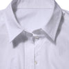 Dolce & Gabbana White Cotton Long Sleeves Collared Top Shirt