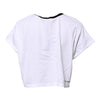 Dolce & Gabbana White Graphic Print Crew Neck Cropped T-shirt
