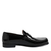 Dolce & Gabbana Black Leather Slip On Loafers Dress Shoes