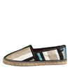 Dolce & Gabbana Multicolor Stripes Canvas Flat Espadrille Shoes