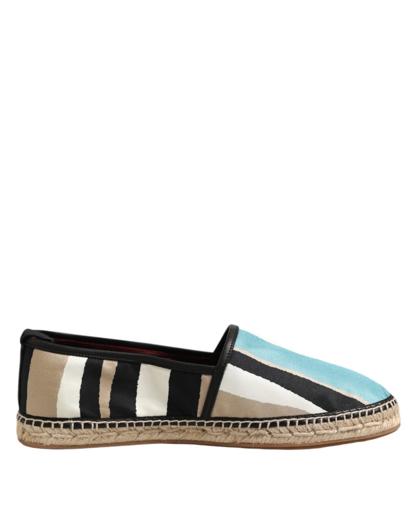 Dolce & Gabbana Multicolor Stripes Canvas Flat Espadrille Shoes