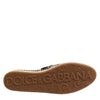 Dolce & Gabbana Multicolor Stripes Canvas Flat Espadrille Shoes