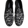 Dolce & Gabbana Black Slip On Printed Men Loafers Shoes