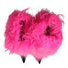 Dolce & Gabbana Pink Faux Fur Leather High Heels Boots Shoes