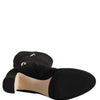 Dolce & Gabbana Black Suede Leather Knee High Boots Shoes