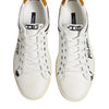 Dolce & Gabbana White Leather MILANO Low Top Sneakers Shoes