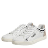 Dolce & Gabbana White Leather MILANO Low Top Sneakers Shoes