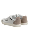 Dolce & Gabbana White Leather MILANO Low Top Sneakers Shoes