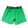 Dolce & Gabbana Green Cotton Regular Boxer Shorts Underwear