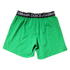 Dolce & Gabbana Green Cotton Regular Boxer Shorts Underwear