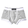 Dolce & Gabbana Gray Cotton Stretch Regular Boxer Underwear