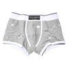 Dolce & Gabbana Gray Cotton Stretch Regular Boxer Underwear