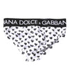 Dolce & Gabbana White Heart Printed Regular Brief Underwear