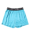 Dolce & Gabbana Blue Logo Waist Regular Boxer Shorts Underwear