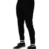 Dolce & Gabbana Black Cotton Men Jogger Sweatpants Pants