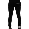 Dolce & Gabbana Black Cotton Men Jogger Sweatpants Pants
