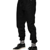 Dolce & Gabbana Black Cotton Logo Tape Men Jogger Pants