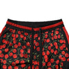 Dolce & Gabbana Black Red Cherry Print Men Sweatpants Pants