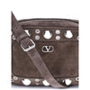 Valentino Garavani Brown Calf Leather Bos Taurus Shoulder Bag