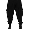 Dolce & Gabbana Black Cotton Logo Jogger Sweatpants Pants