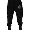Dolce & Gabbana Black Cotton Logo Jogger Sweatpants Pants