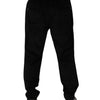 Dolce & Gabbana Black Cotton Men Jogger Sweatpants Pants