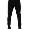 Dolce & Gabbana Black Cotton Men Jogger Sweatpants Pants