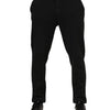 Dolce & Gabbana Dark Gray Viscose Dress Men Pants
