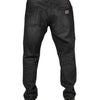 Dolce & Gabbana Gray Washed Cotton Loose Denim Jeans