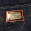 Dolce & Gabbana Dark Blue Cotton Logo Plaque Men Denim Jeans