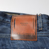 Dolce & Gabbana Blue Cotton Tattered Tapered Men Denim Jeans