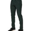 Dolce & Gabbana Green Cotton Corduroy Skinny Pants
