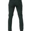 Dolce & Gabbana Green Cotton Corduroy Skinny Pants