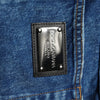 Dolce & Gabbana Blue Cotton Logo Plaque Denim Jeans