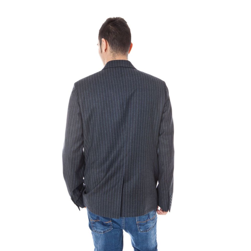 Calvin Klein Gray Wool Men Jacket