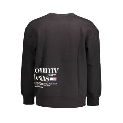 Tommy Hilfiger Black Cotton Men Sweater