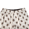 Dolce & Gabbana White Cotton DG Mania Print Men Bermuda Shorts
